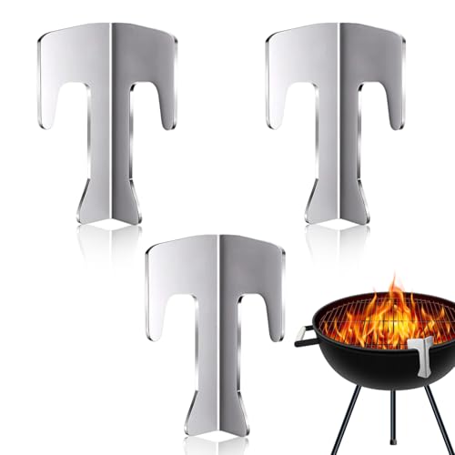 YHSKJCD 3 Stück Feuerplatten Abstandshalter, Universal Abstandshalter Edelstahl Set, Feuerplatte Zubehör für Feuertonne Feuerschalen Kugelgrill BBQ Disc von YHSKJCD