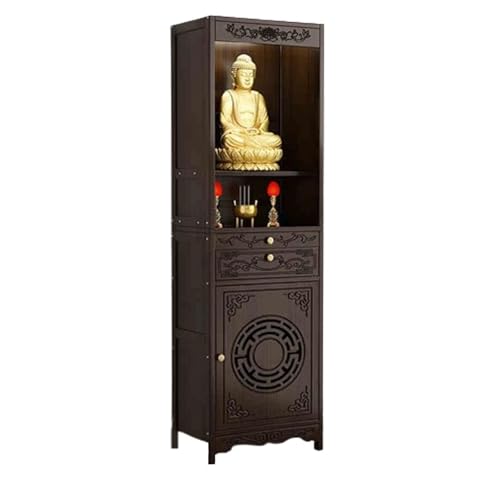 YHWKGZ Altartisch Mit Aufbewahrungsaltarschrank, Chinesischer Buddha-Nischenschrank, Meditationsaltartisch, Persönlicher Schrein-Meditationstisch, Persönlicher Schrein-Altartisch(35cm/13.8in) von YHWKGZ