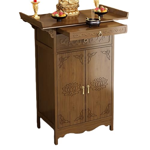 YHWKGZ Altartisch for Persönlichen Schrein,Buddha-Nische,Chinesischer Schrank,Meditationstisch-Altar Mit Aufbewahrung,Buddhistischer Gebetsaltarschrank for Kleine Räume(Height80cm/31.5in) von YHWKGZ
