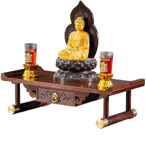 YHWKGZ Buddhistischer Altarständer Aus Holz,Buddha-Statuenständer for Den Schreibtisch Mit Schublade,Guan Gong Guanyin Tisch-Bastelsockel,Buddha-Statuensockel,Persönlicher Schrein-Altartisch(Length50c YHWKGZ Buddhistischer Altarständer Aus Holz,Buddha-Statuenständer for Den Schreibtisch Mit Schublade,Guan Gong Guanyin Tisch-Bastelsockel,Buddha-Statuensockel,Persönlicher Schrein-Altartisch(Length50c von YHWKGZ
