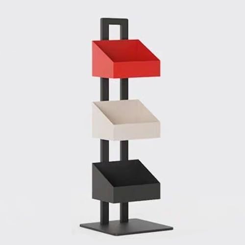 YHWKGZ Eckbücherregal, Industrielles Ausstellungsregal, Lagerregal mit Metallrahmen, Pflanzenständer, Eckbücherregal for Wohnzimmer, Home Office, Schlafzimmer(35 x35 x 112CM) von YHWKGZ