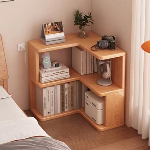 YHWKGZ Eckbücherregal, L-förmige Eckregale, Industrielles Eckregal, Mehrzweck-Display-Organizer-Lagerregal, for Wohnzimmer, Home Office(L60xW60xH95cm) von YHWKGZ