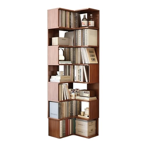 YHWKGZ Eckbücherregal, L-förmige Regale, industrielles Eckregal, Mehrzweck-Display-Organizer-Lagerregal, for Wohnzimmer, Home Office(210CM) von YHWKGZ