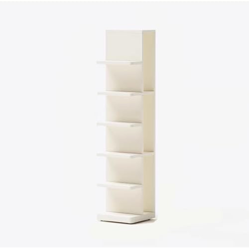 YHWKGZ Eckleiter-Bücherregal, Massivholz-Standregal, Lagerregal, Kreatives Eckregal zur Aufbewahrung von Büchern, Moderne Möbel for Schlafzimmer, Wohnzimmer(Wit) von YHWKGZ