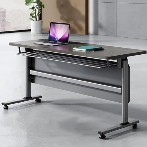 YHWKGZ Klappbarer Konferenztisch-Set, Mobiler Schulungstisch mit Universalrädern, Mobiler Klappbarer Schulungstisch, Ergonomischer Büro-Besprechungstisch mit Feststellbaren Rollen(120 x 60 x 75 cm) von YHWKGZ