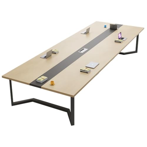 YHWKGZ Konferenztisch, Rechteckiger Büro-Konferenztisch, Seminar-Schulungstisch Mit Metallrahmen, 63" L X 31,5" B, for Home Office, Konferenzraum, Kleine Räume von YHWKGZ