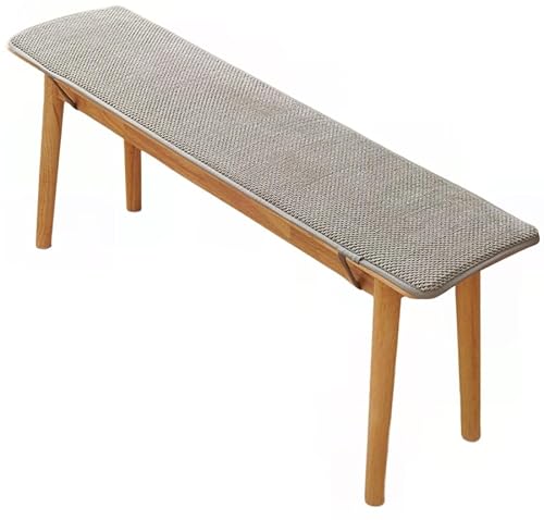 Bankauflage Outdoor Rutschfestes Cord für Fensterbankterrasse, Gartenbank Auflage Mit Schnürsenkeln Sitzauflage Bank, Weiche Polsterung Anti-Rutsch Boden für Club Bar Garten Küche(Light gray,40 x 150 Bankauflage Outdoor Rutschfestes Cord für Fensterbankterrasse, Gartenbank Auflage Mit Schnürsenkeln Sitzauflage Bank, Weiche Polsterung Anti-Rutsch Boden für Club Bar Garten Küche(Light gray,40 x 150 von YHXAIQ