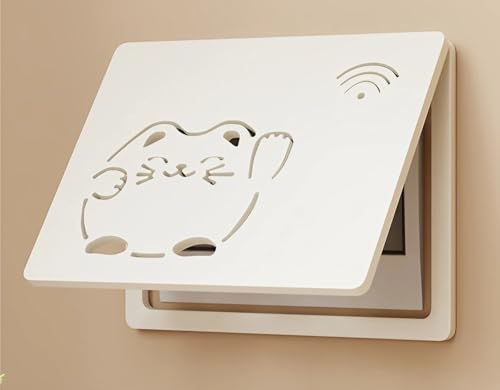 Klappdeckel-Design Sicherungskasten Abdeckung, Plastik Revisionsklappe mit Ausgehöhlter Schnitzerei, Zum Dekorieren und Schützen der Wand(B,40 x 30 CM) von YHXAIQ