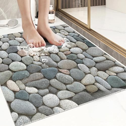 YHXAIQ Duschmatte rutschfest Antimuffa PVC, Antirutschmatte Dusche mit Oberflächendrahtschlaufen – Für Badezimmerdusche, Senioren & Innendusche(S,60 x 60 cm) von YHXAIQ