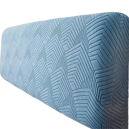 YHXAIQ Weich Betthusse, Flauschig Bett Kopfteil Bezug, Polyester Samt Kopfteilbezug, Headboard Cover für Schlafzimmer Bett Dekor Kopfteil(Blue 5,150cm) von YHXAIQ