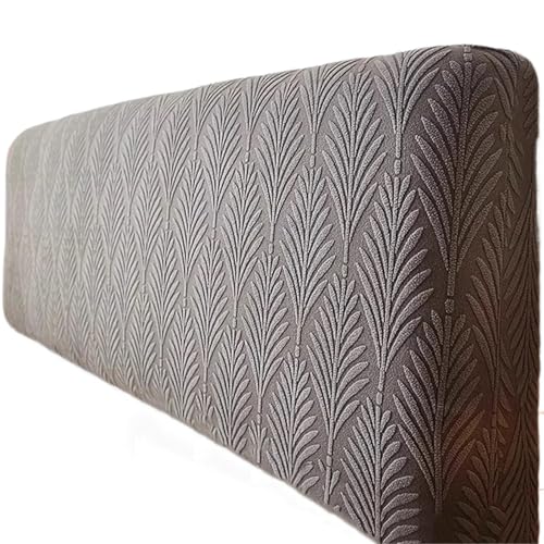 YHXAIQ Weich Betthusse, Flauschig Bett Kopfteil Bezug, Polyester Samt Kopfteilbezug, Headboard Cover für Schlafzimmer Bett Dekor Kopfteil(Dark Gray 2,220cm) von YHXAIQ