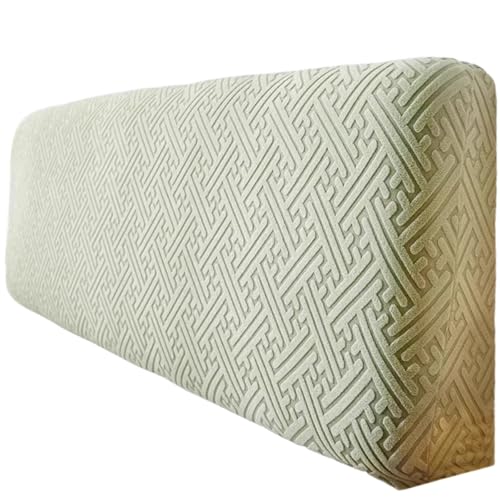 YHXAIQ Weich Betthusse, Flauschig Bett Kopfteil Bezug, Polyester Samt Kopfteilbezug, Headboard Cover für Schlafzimmer Bett Dekor Kopfteil(Green 1,200cm) von YHXAIQ