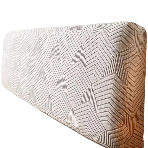 YHXAIQ Weich Betthusse, Flauschig Bett Kopfteil Bezug, Polyester Samt Kopfteilbezug, Headboard Cover für Schlafzimmer Bett Dekor Kopfteil(Light Gray 5,220cm) von YHXAIQ