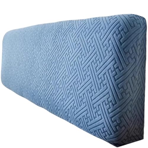 YHXAIQ Weich Betthusse, Flauschig Bett Kopfteil Bezug, Polyester Samt Kopfteilbezug, Headboard Cover für Schlafzimmer Bett Dekor Kopfteil(Sky Blue 1,180cm) von YHXAIQ