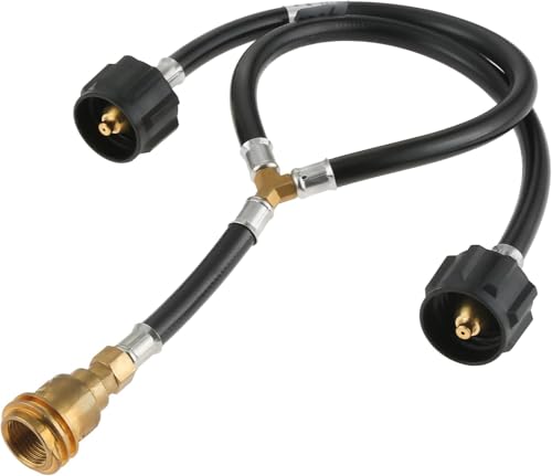 YHXGLJDKA Universal-Y-Verteiler, Propan-Tank-Konverter, Adapterschlauch von YHXGLJDKA