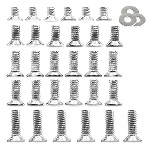 YHXiXi 30-teiliges Monitor-Installations-Hardware-Kit aus Edelstahl, M4-Schraube, Kreuz-Senkkopf, M4 x 6 mm, M4 x 8 mm, M4 x 10 mm, M4 x 12 mm, Monitorwandinstallation YHXiXi 30-teiliges Monitor-Installations-Hardware-Kit aus Edelstahl, M4-Schraube, Kreuz-Senkkopf, M4 x 6 mm, M4 x 8 mm, M4 x 10 mm, M4 x 12 mm, Monitorwandinstallation von YHXiXi