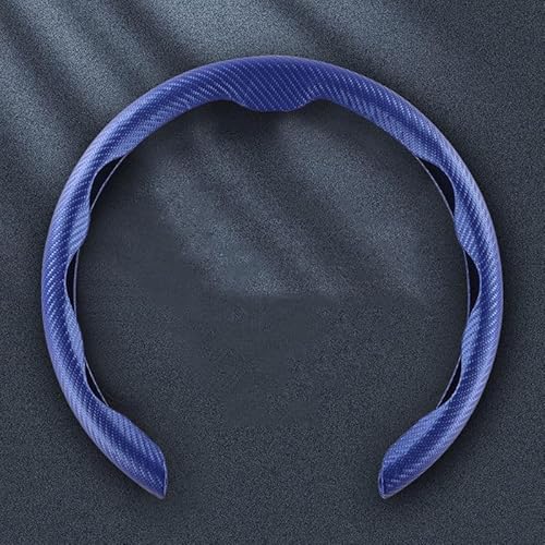 YHZCFWSF Auto lenkradbezug für Opel Movano 2010-2023 2024 Leder Auto Lenkradhüllen Anti-Rutsch Atmungsaktives Lenkrad Schutzhülle Auto Innenraum Zubehör, Blue Style von YHZCFWSF