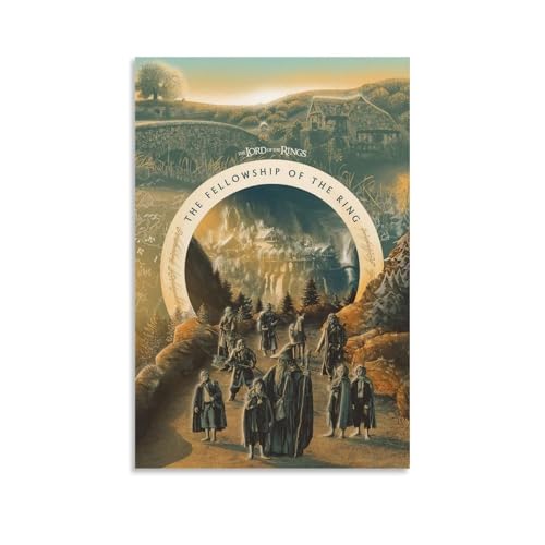 YHZCSCDXY Leinwandposter, Motiv: Der Herr der Ringe "The Fellowship of The Ring", moderne Klassiker, Film-TV-Serie, Wandkunst, dekoratives Gemälde, Schlafzimmer, Poster, 30 x 45 cm, ungerahmter Stil YHZCSCDXY Leinwandposter, Motiv: Der Herr der Ringe "The Fellowship of The Ring", moderne Klassiker, Film-TV-Serie, Wandkunst, dekoratives Gemälde, Schlafzimmer, Poster, 30 x 45 cm, ungerahmter Stil von YHZCSCDXY