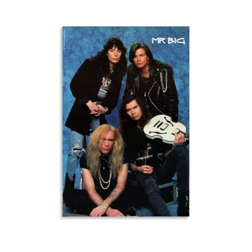 YHZCSCDXY Leinwandposter Mr. Big Sänger mit Musik-Cover, Wandkunst, dekoratives Gemälde, Schlafzimmer, 50 x 75 cm, ungerahmter Stil von YHZCSCDXY