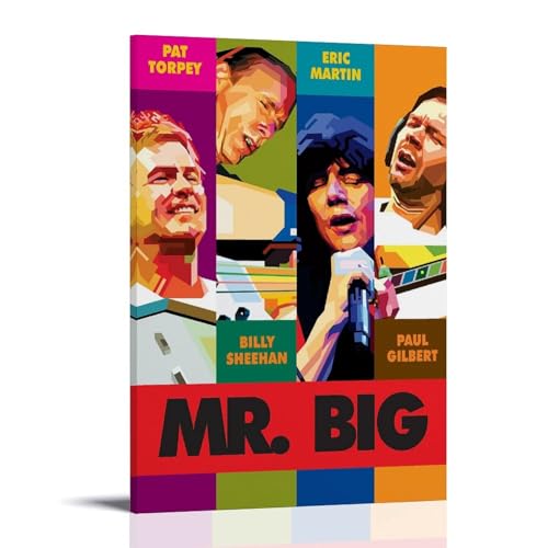 YHZCSCDXY Leinwandposter Mr. Big Sänger mit Musik-Cover, Wandkunst, dekoratives Gemälde, Schlafzimmer, 60 x 90 cm, Rahmenstil YHZCSCDXY Leinwandposter Mr. Big Sänger mit Musik-Cover, Wandkunst, dekoratives Gemälde, Schlafzimmer, 60 x 90 cm, Rahmenstil von YHZCSCDXY