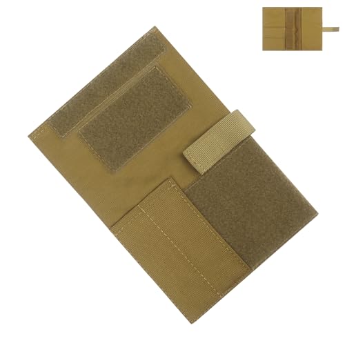 Taktik Outdoor Militärisches Logbuch-Cover, Notebook Ordner Kartenhalter Wasserfestes, Armee-Taktisches Notizbuch, Notizbuch-Kartentasche Book Cover (Khaki) von YHZNAGEM