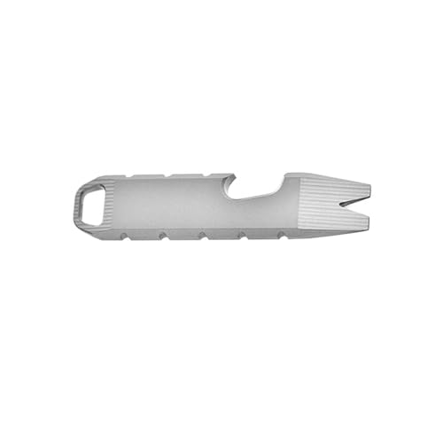 YHZNAGEM Mini Titan EDC Stemmeisen EDC Werkzeug EDC Werkzeug vielseitiges Hebelwerkzeug Flaschenöffner Schraubenschlüssel für Outdoor Multi Tool Camping Zubehör (Sandblasting) von YHZNAGEM
