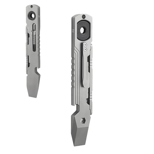 YHZNAGEM Titan EDC Brecheisen, Mini EDC Stemmeisen, Titan Pry Bar Multifunktions Mini Stemmeisen EDC Pocket Multi Tool Flaschenöffner Schraubendreher Schraubenschlüssel YHZNAGEM Titan EDC Brecheisen, Mini EDC Stemmeisen, Titan Pry Bar Multifunktions Mini Stemmeisen EDC Pocket Multi Tool Flaschenöffner Schraubendreher Schraubenschlüssel von YHZNAGEM