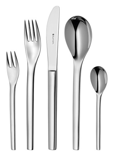 Auerhahn Vengo Besteck Set 6 Personen, 30-teilig, Edelstahl Cromargan poliert, Monobloc-Messer, spülmaschinengeeignet, rostfrei Auerhahn Vengo Besteck Set 6 Personen, 30-teilig, Edelstahl Cromargan poliert, Monobloc-Messer, spülmaschinengeeignet, rostfrei von Auerhahn