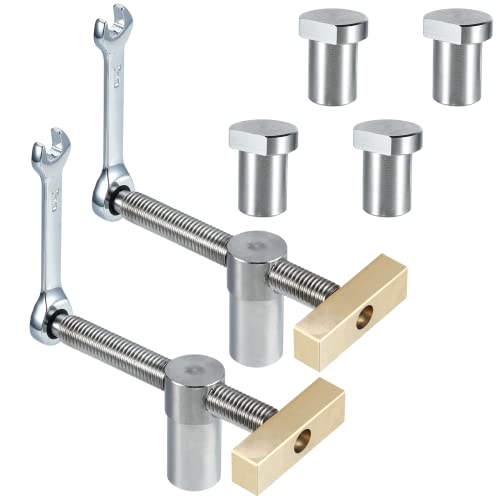 YHomU 2 Stück Tisch Werkbank Klemme, 20mm Loch Schraubstock Holzbearbeitung Schreibtisch Clip Schnell Fixierte Klemme, Holzbearbeitung Hilfswerkzeug Bank Schnell Feste Klemmen von YHomU