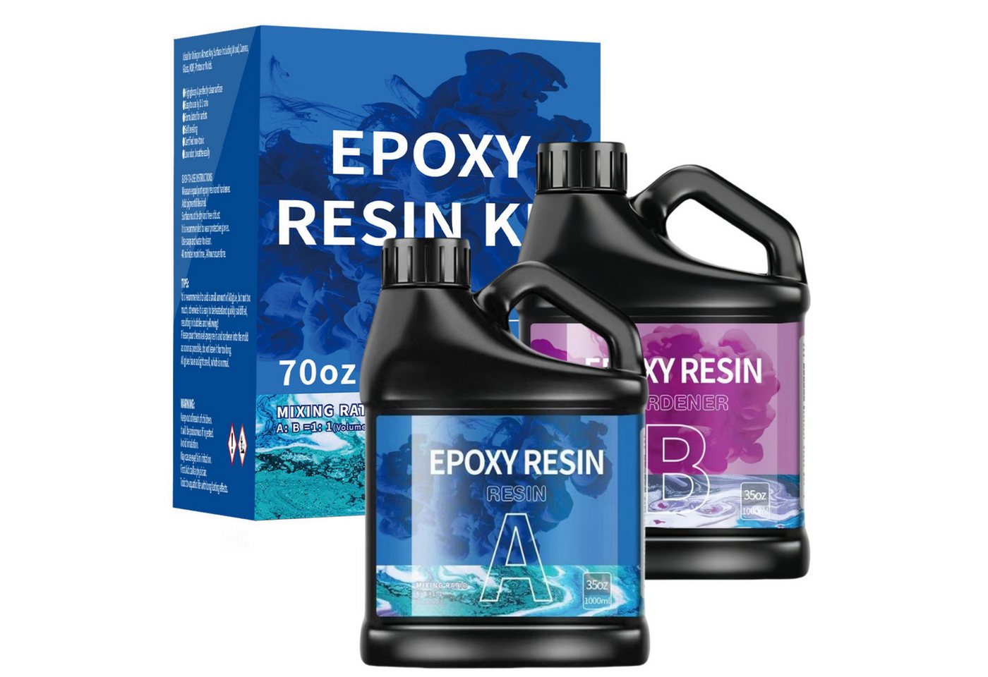 YI Epoxidharz 70oz/2000ml Epoxidharz Mit Härter Set, Epoxidharz Set Anfänger YI Epoxidharz 70oz/2000ml Epoxidharz Mit Härter Set, Epoxidharz Set Anfänger von YI