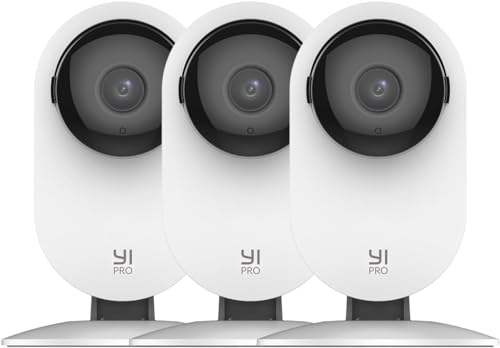 YI Pro 2K(3MP) 3 Stücke,Ip Kamera WiFi Überwachungskamera mit Bewegungserkennung, Push-Benachrichtigung, 2-Wege-Audio, Nachtsichtfunktion, Smart Kamera für Telefone iOS und Android von YI