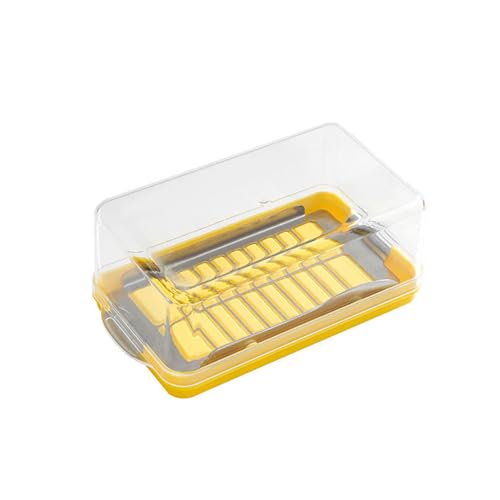 Praktischer Butterschneidebehälter Butterdose Mit Deckel Butterschneiderbehälter Transparente Butterbox Für Die Küche Butterschneiderbehälter von YIAGXIVG