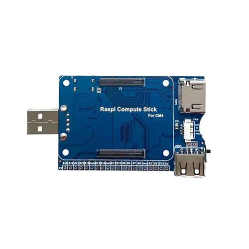 YIAGXIVG Für RPi CM4 Board Compute Module 4 Erweiterungsplatine Breakouts Board Modul 20PIN GPIO High Speed ​​USB2.0 Typ C 5V 3A Programmierwerkzeug Für Compute Module 4 von YIAGXIVG