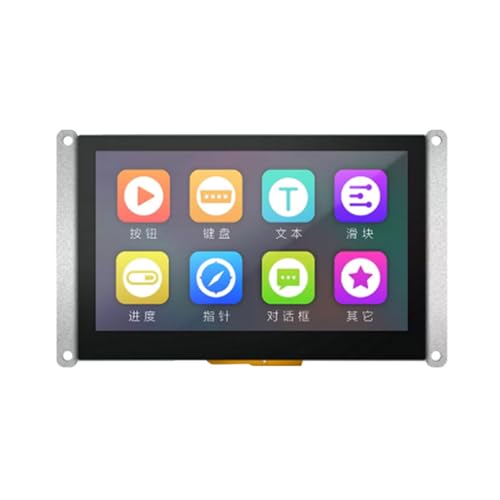 YIAGXIVG Hohe 4,3 Zoll LCD-Anzeige Bildschirm 4,3" serielle Schnittstelle IPS LCD-Anzeige für DIY-Projekte und Haushaltsgeräte 4,3 Zoll LCD-Anzeige von YIAGXIVG