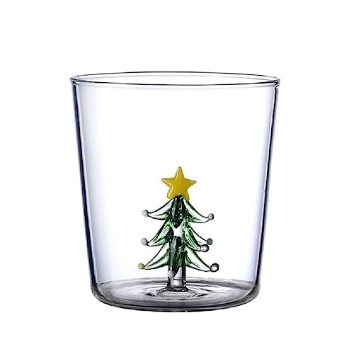 YIAGXIVG Weihnachtsbaum Figur Innen Tasse Personalisierte Weihnachtsbaum Weinglas Tasse Trinkbecher für Weihnachten Party Bankett von YIAGXIVG
