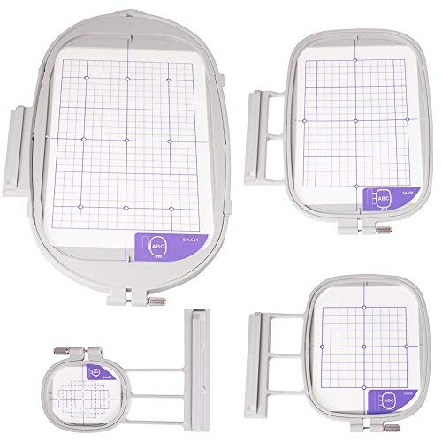 Yicbor 4er-Set Stickrahmen-Set für Brother Babylock Stickmaschine Innov-ís 2500D Quattro 6000D Duetta 4500D Dreamweaver DreamMaker (SA437 SA438 SA439 SA441 4 in 1) von YICBOR