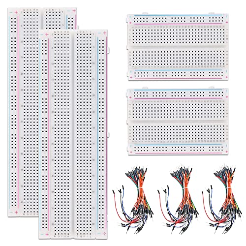 Breadboard Kit Steckbrett Jumper Wire Kit 830 Pin und Jumperkabel Wiederverwendbare für Proto Shield Verteilungs-Verbindungsblöcke von YICH