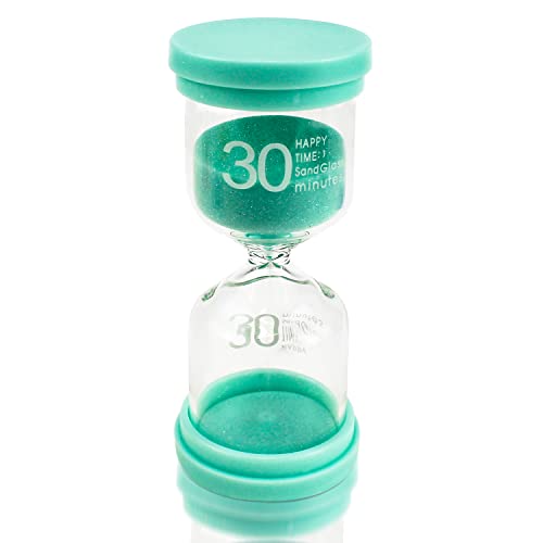 Sanduhr Zeitmesser Sanduhren 30 Minuten Timer für Kinder Glas Timer für Schule Kita Klassenzimmer Spiele Zuhause Küche Büro Tea Time Kinder zähneputzen von YICH