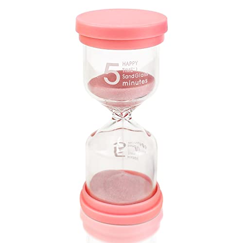 Sanduhr Zeitmesser Sanduhren 5 Minuten Timer für Kinder Glas Timer für Schule Kita Klassenzimmer Spiele Zuhause Küche Büro Tea Time Kinder zähneputzen von YICH