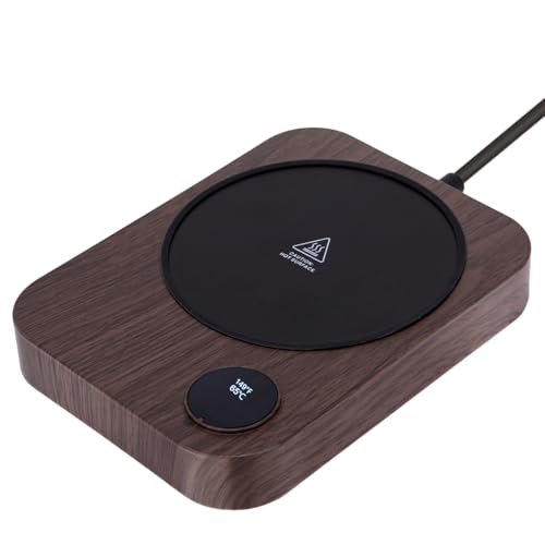 YICHEN Tassenwärmer, Elektrischer Kaffeewärmer Getränkewärmer, 2-in-1 LED-Display & Touch-Steuerung, 3 Temperaturstufen Schreibtisch-Teewärmer mit 4h Abschaltautomatik für Kaffee Tee Kakao Milch von YICHEN