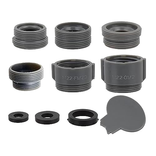 YICI British Standard Wasserhahn-Adapter Kit Adapter Aerator Connector für Kitchen Sink Wasserhahn und Wasserfilter mit Gummidichtung M18 M20 M22 M24 G1/2 von YICI