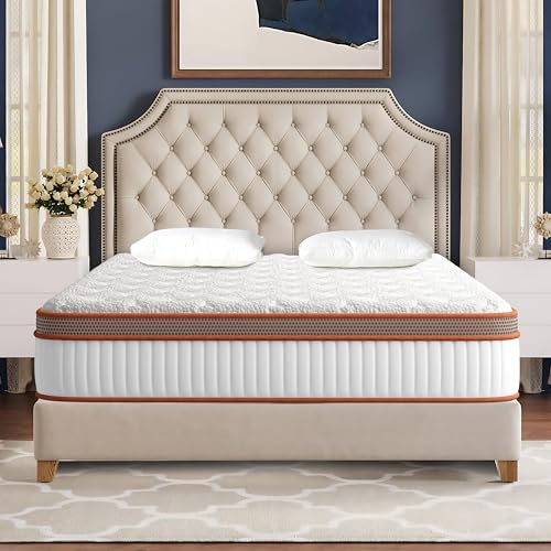 Matratze 140x200 cm, Taschenfederkern und Kaltschaummatratze Hybride, Höhe 28 cm Federkernmatratze, 10-Zonen Ergonomie, Härtegrad, Öko-Tex Zertifiziert, Atmungsaktiv, Antibakteriell, Dauerhaft von YIDATONG