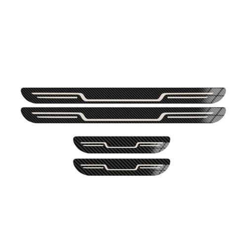 YIDIRUI 4 Stück Autos Edelstahl Türschwellerleisten für Citroen C1 C3 C4 Cactus C-Zero Berlingo Multispace, Einstiegsleisten Schutz Türschwellen Willkommen Pedal Auto Zierleisten Kratzschutz von YIDIRUI