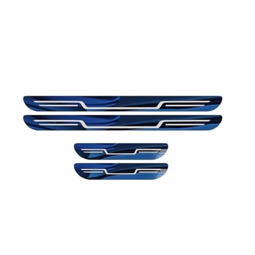 YIDIRUI 4 Stück Autos Edelstahl Türschwellerleisten für Volvo R Design xc60 v60 s60 v40 v50 s40 s80 c30 xc40 xc70, Einstiegsleisten Schutz Türschwellen Willkommen Pedal Auto Zierleisten Kratzschutz von YIDIRUI