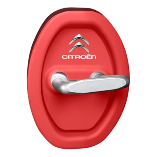 YIDIRUI 4 Stück Schutz für Türverriegelung Auto für Citroen C1 C3 C4 Cactus C-Zero Berlingo Multispace, Silikon Schutzabdeckung Wasserdicht Anti-rost Korrosionsschutz Auto Türschloss Abdeckung,Red YIDIRUI 4 Stück Schutz für Türverriegelung Auto für Citroen C1 C3 C4 Cactus C-Zero Berlingo Multispace, Silikon Schutzabdeckung Wasserdicht Anti-rost Korrosionsschutz Auto Türschloss Abdeckung,Red von YIDIRUI