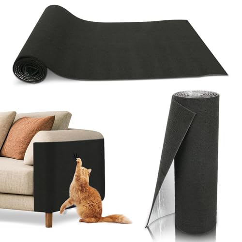 YIEMI Kratzmatte für Katzen, 40 x 200 cm, mit selbstklebender Rückseite, zuschneidbare Kratzpads zum Selbermachen, Schwarz YIEMI Kratzmatte für Katzen, 40 x 200 cm, mit selbstklebender Rückseite, zuschneidbare Kratzpads zum Selbermachen, Schwarz von YIEMI