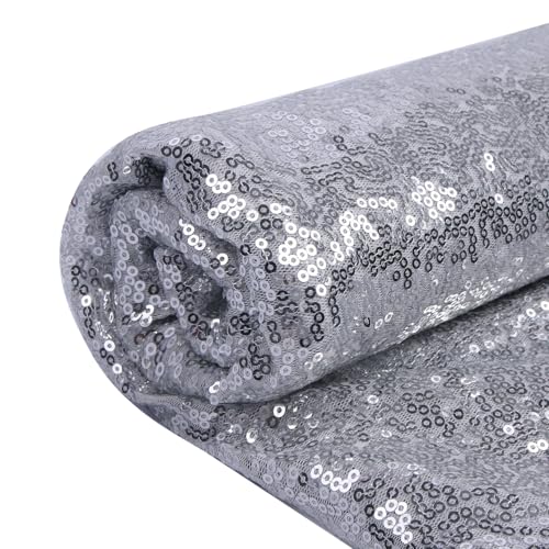 YIEMI Pailletten Stoff，Pailletten Stoff für modische Kleidung、Spielzeug Dekoration、Pailletten Tischdecke und DIY usw.(1 Yard, Champagner) von YIEMI