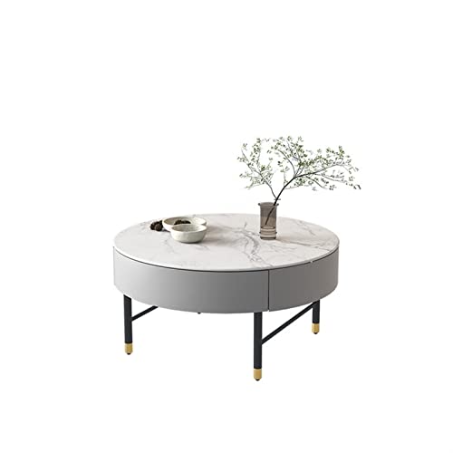 YIFEI2013-SHOP Couchtisch Runder Couchtisch Wohnzimmer Home Minimalist Moderne Nordic Style Wohnung Kleine Grau Couchtisch Couchtisch Couchtisch (Color : Gray) von YIFEI2013-SHOP
