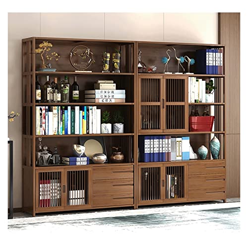 YIFEI2013-SHOP Vintage Bücherregal Regal Multifunktionales Regal Massivholzplatte for Kinder Moderne Student Wohnzimmer Bücherregal (Color : 06) von YIFEI2013-SHOP