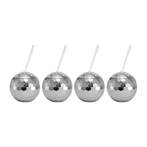 YIGEBAG 600ml Disco Mirror Ball Cups Cocktail Nachtclub Party Stroh Weinglas (B) von YIGEBAG